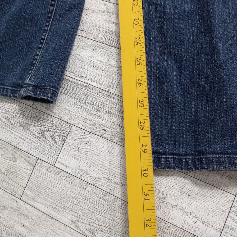 D & Co Womens Denim Jeans 12 Stretch Bootcut Medium Wash Outdoor Casual - Picture 14 of 16